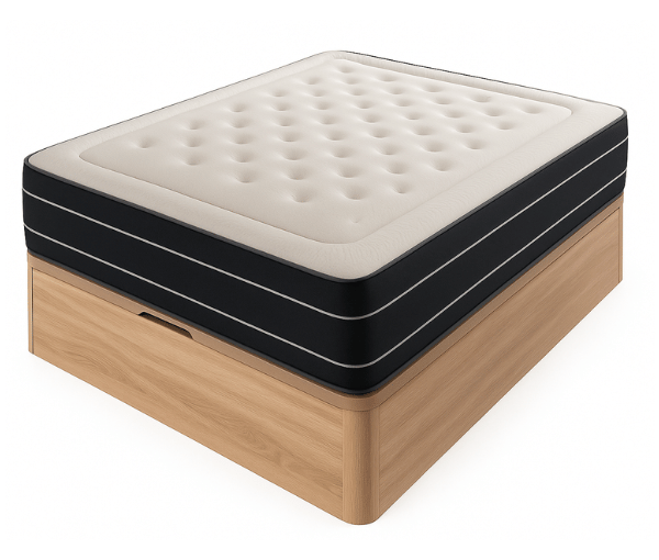 Pack Ahorro Colchón Aurora + Canapé Madera Ares
